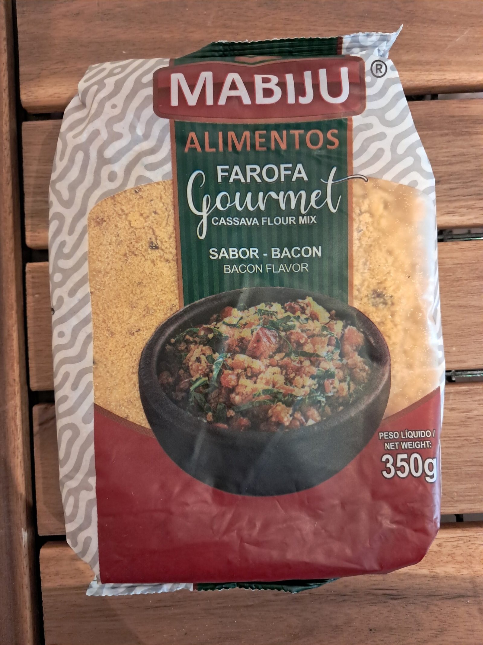 Farofa de Mandioca com Bacon Gourmet Mãe Terra 350g