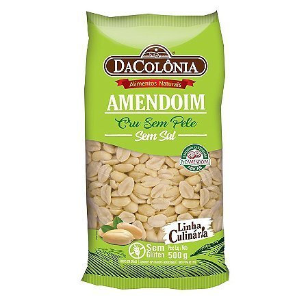 Amendoim Sem Pele Cru Cajumar 10x500g