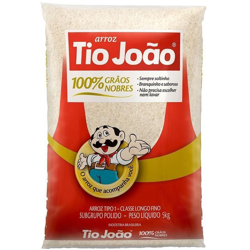 Arroz Branco Tipo 1 Tio João 5kg