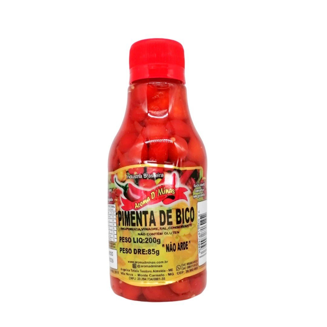 Pimenta Biquinho em Conserva Aroma Minas 200g Drenado 85g