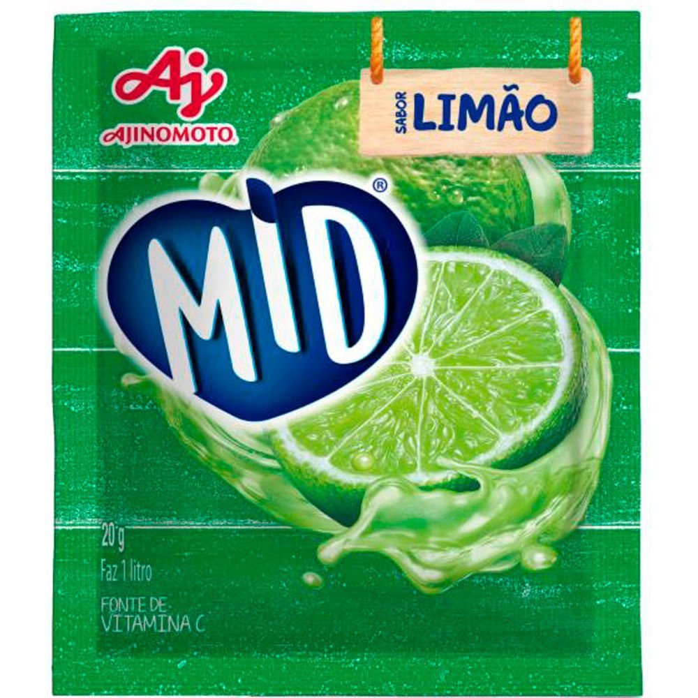 Refresco em Pó Mid Limão 20g