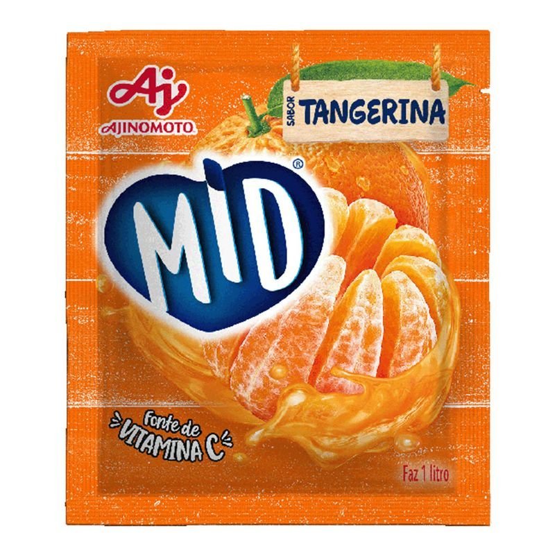 Refresco em Pó Mid Sabor Tangerina 20g