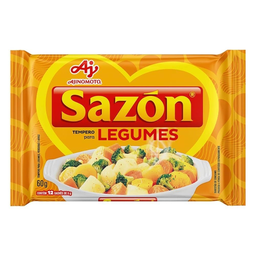 Tempero para Legumes, Verduras e Arroz Sazón 60g