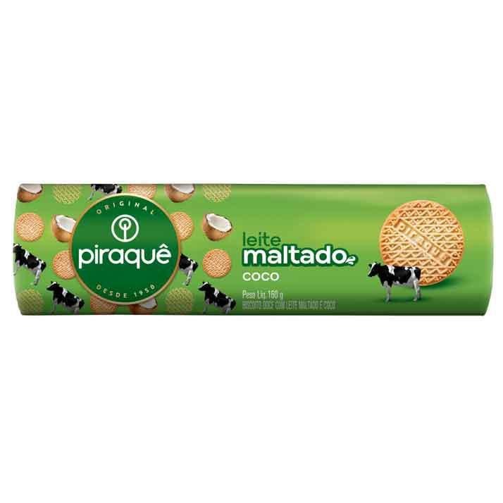 Biscoito Leite Maltado com Coco Piraquê 132g