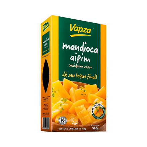 Mandioca Cozida a Vapor Vapza 500g
