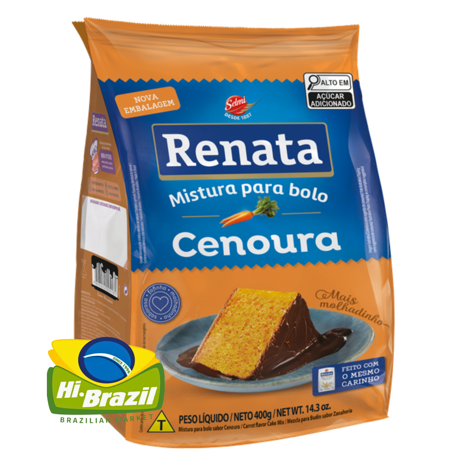 Mistura para Bolo de Cenoura Renata 400g