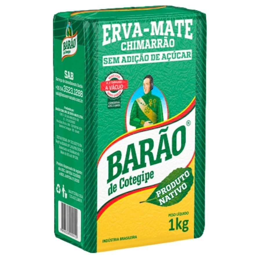 Erva Mate Nativa à Vácuo Barão 1 kg - Imagem 2