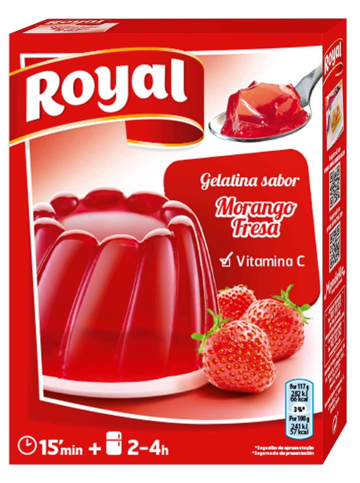Gelatina Royal Sabor Morango 2 x 57g - Imagem 2