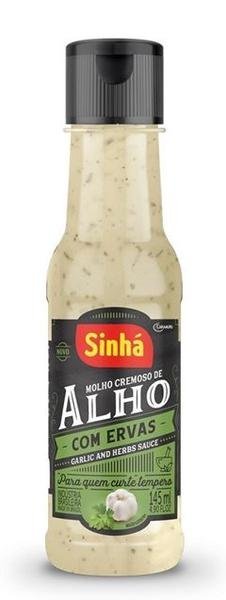 Molho Cremoso de Alho com Ervas Finas Sinhá 145ml - Imagem 2