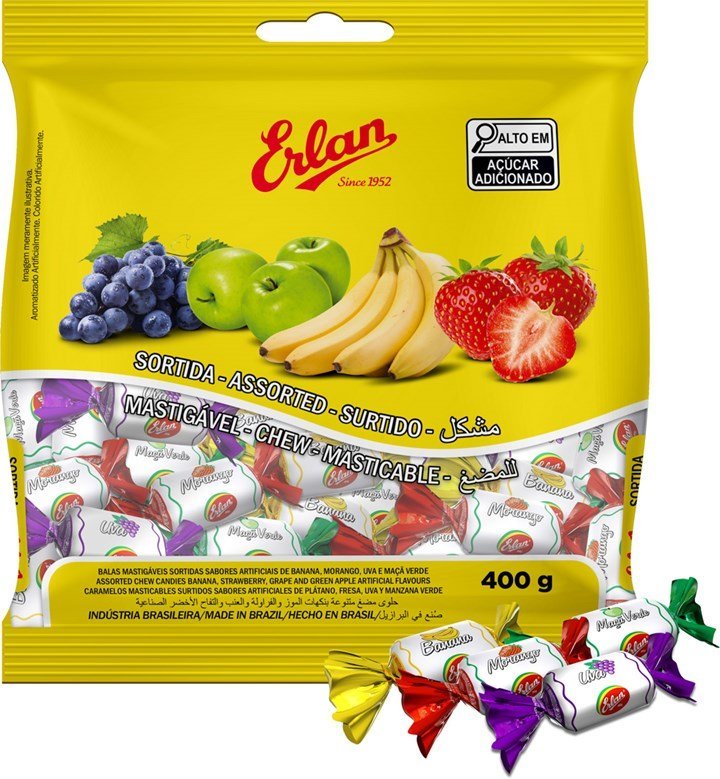 Balas de Iogurte Erlan 400g - Imagem 2