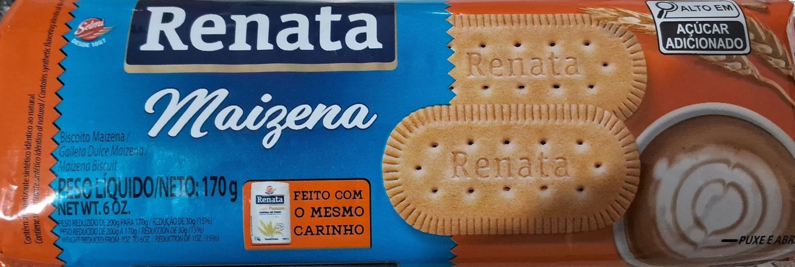 Biscoito Maizena Renata 170g - Imagem 2
