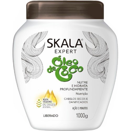 Creme de Tratamento Skala 1kg Óleo de Coco - Imagem 2