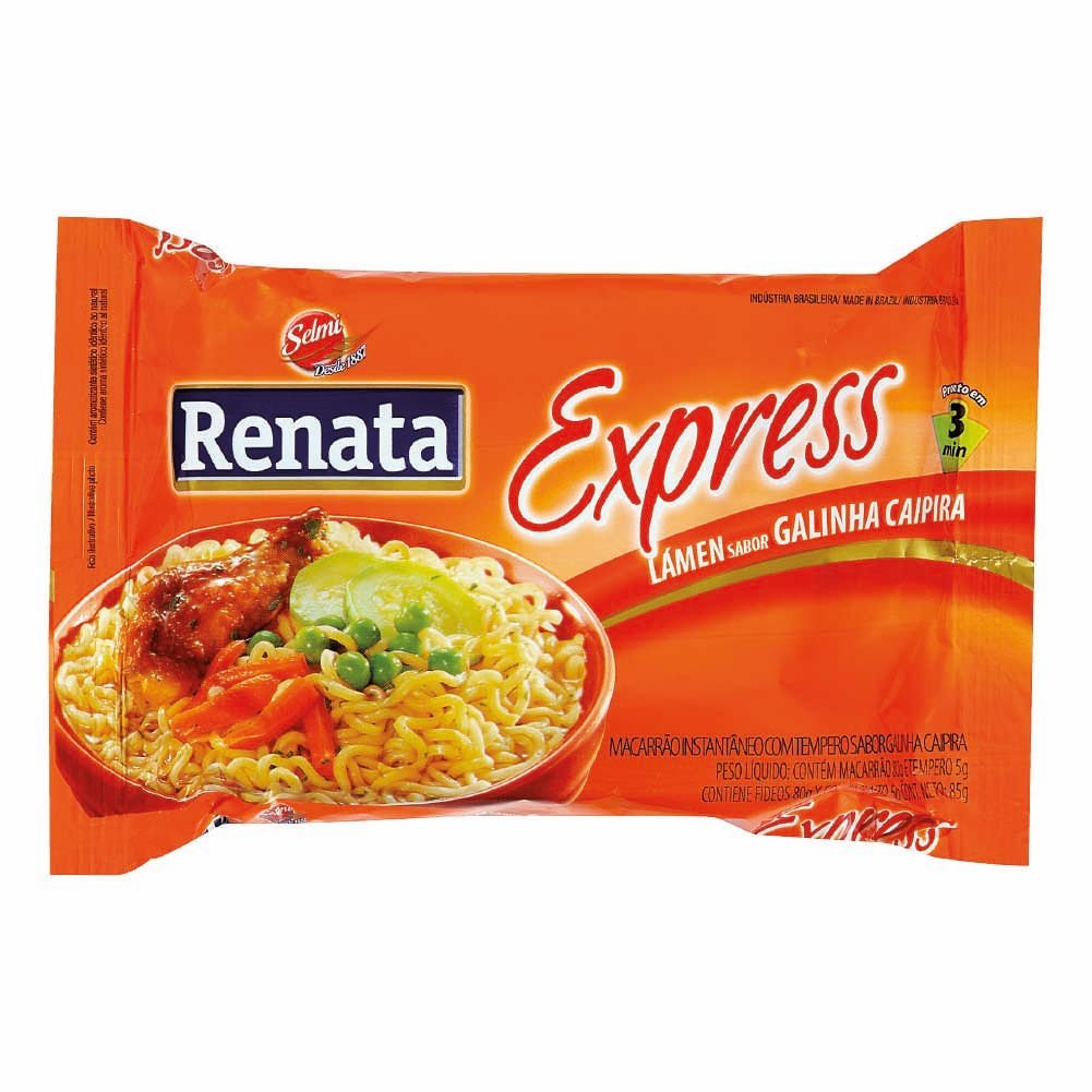 Macarrão Instantâneo Galinha Caipira Renata 85g - Imagem 3