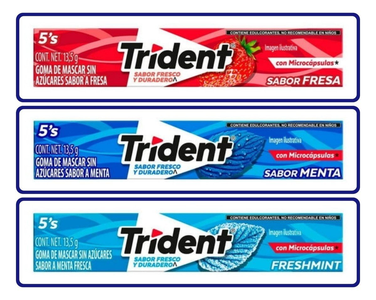 Goma de Mascar Trident Menta - Imagem 3