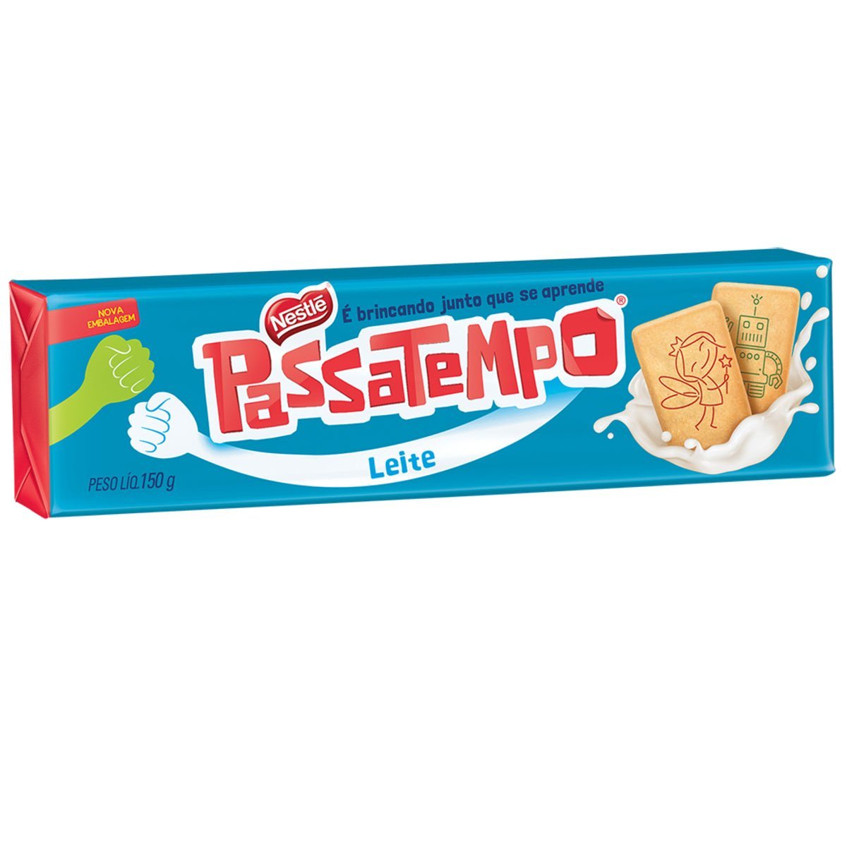 Biscoito Leite Passatempo Nestlé 150g - Imagem 3