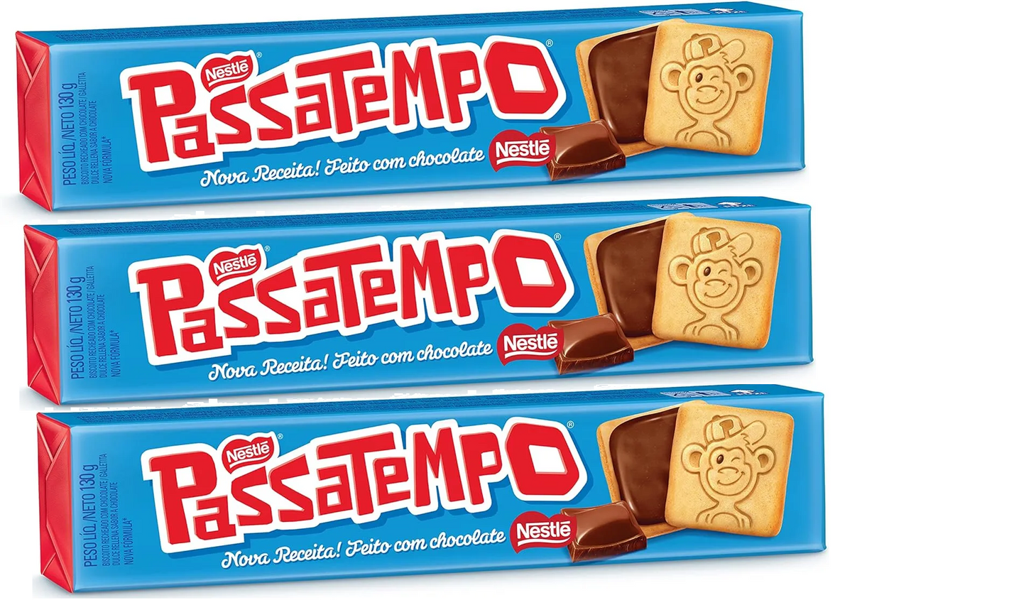 Biscoito Chocolate Passatempo Nestlé 130g - Imagem 3