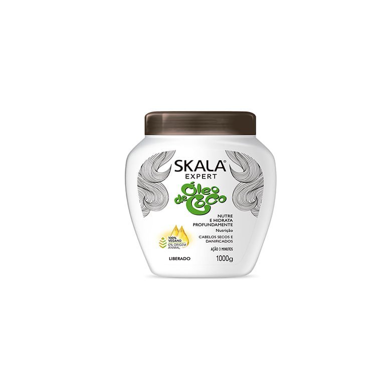 Creme de Tratamento Skala 1kg Óleo de Coco - Imagem 3