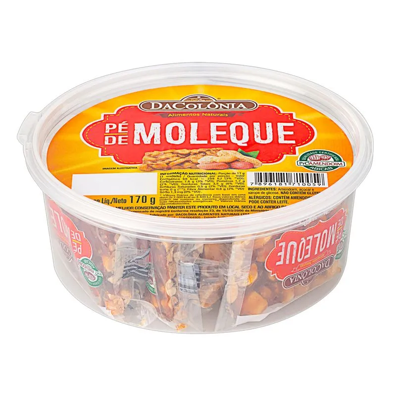 MINI PÉ DE MOLEQUE POTE 170 GR DACÔLONIA