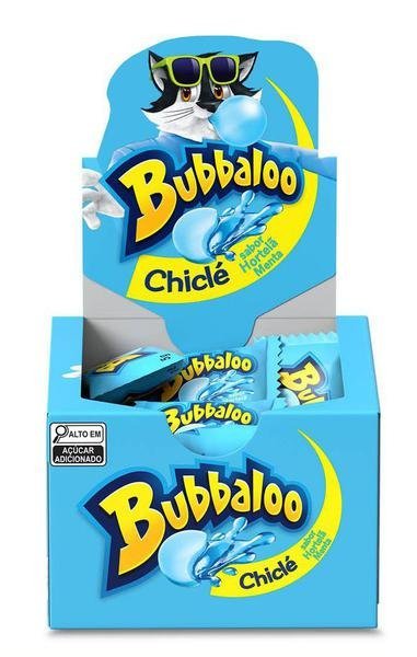 CHICLETE BUBBALOO HORTELÃ DISPLAY C/ 60UN X 5GR