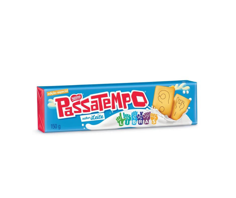 BISCOITO PASSATEMPO LEITE SEM RECHEIO NESTLÉ 150G