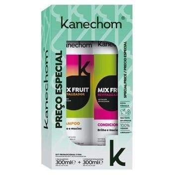 Kit Shampoo + Condicionador Mix Fruit Kanechom 300Ml