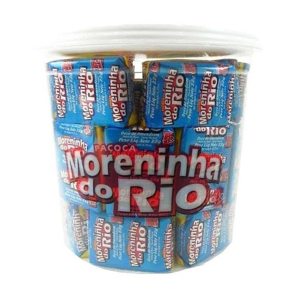 Paçoca Embrulhada Retangular Azul Moreninha do Rio 1Kg