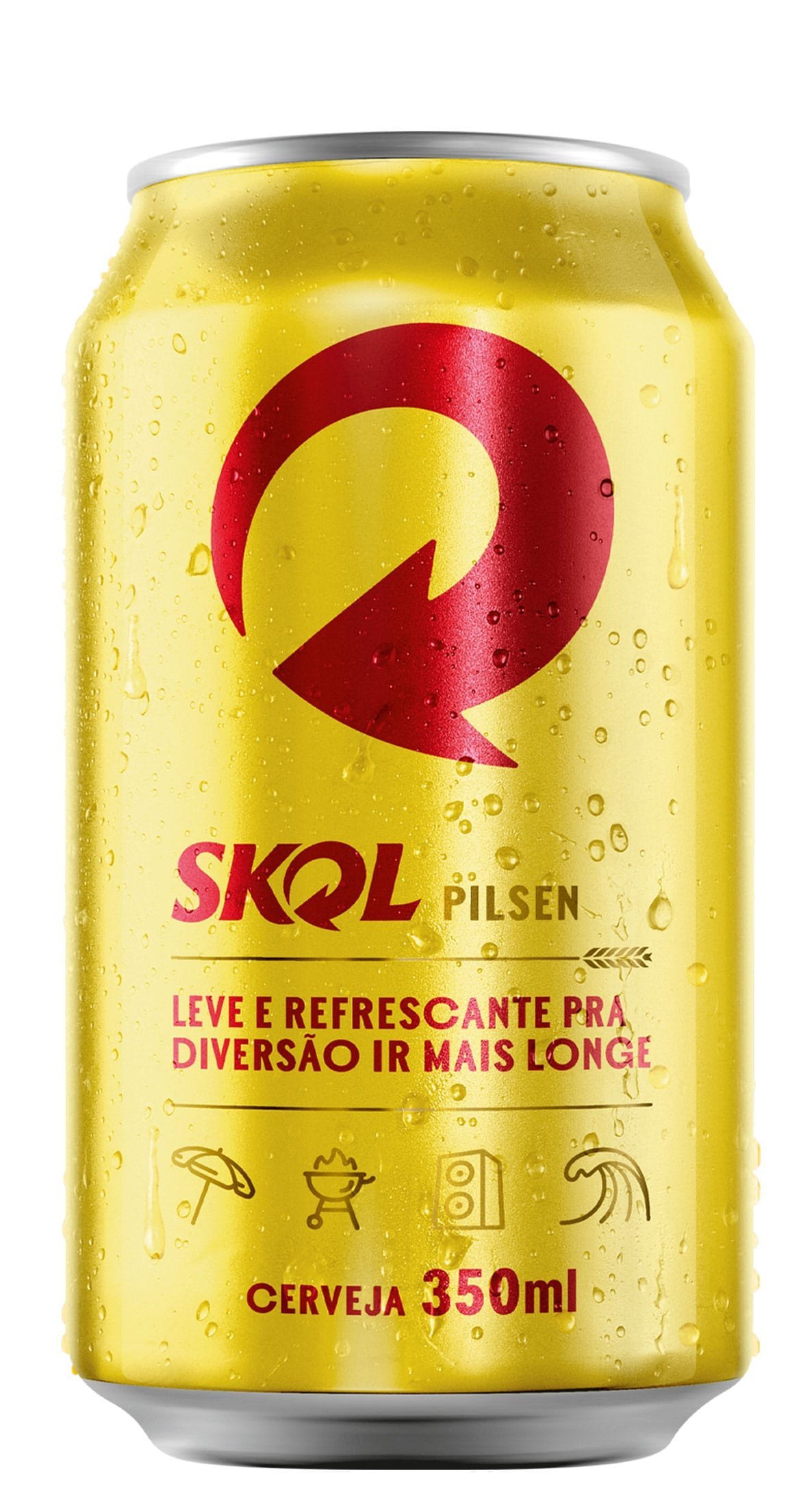 Cerveja Skol Lata 350Ml