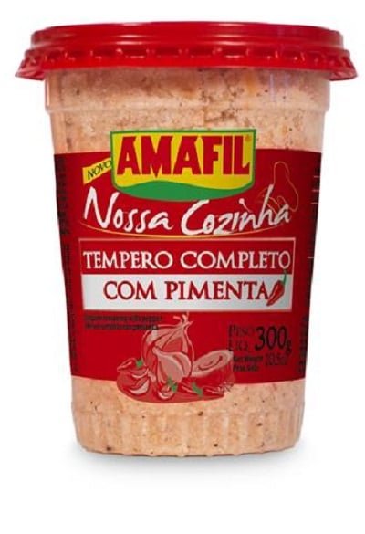 TEMPERO COMPLETO COM PIMENTA AMAFIL 300G / CONDIMENTO COMPLETO CON PEPPE AMAFIL 300G