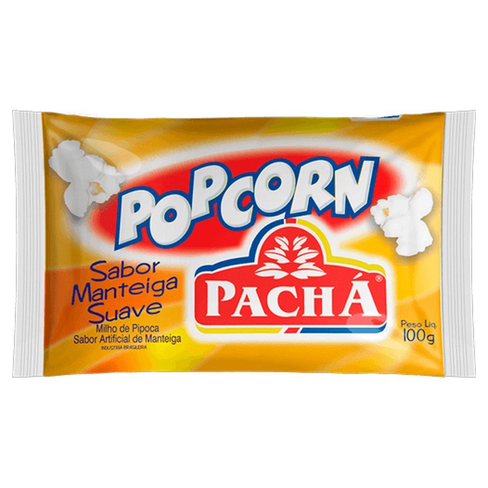 PIPOCA MANTEIGA MICROONDAS PACHA 100G / POPCORN BURRO MICROONDE PACHA 100G