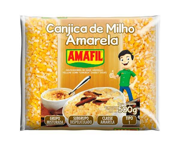 CANJICA AMARELA AMAFIL 500G / CANJICA GIALLA AMAFIL 500G