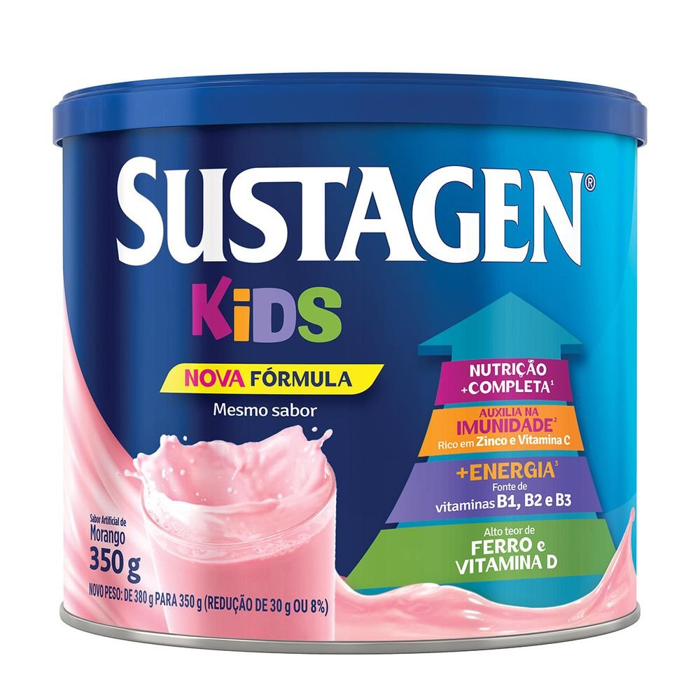 SUSTAGEN KIDS MORANGO 350G / SUSTAGEN KIDS ALLA FRAGOLA 350G