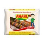 FARINHA DE MANDIOCA CRUDA 500G AMAFIL / FARINA DI MANIOCA BIANCA AMAFIL 500G - TMJ Brasil Import