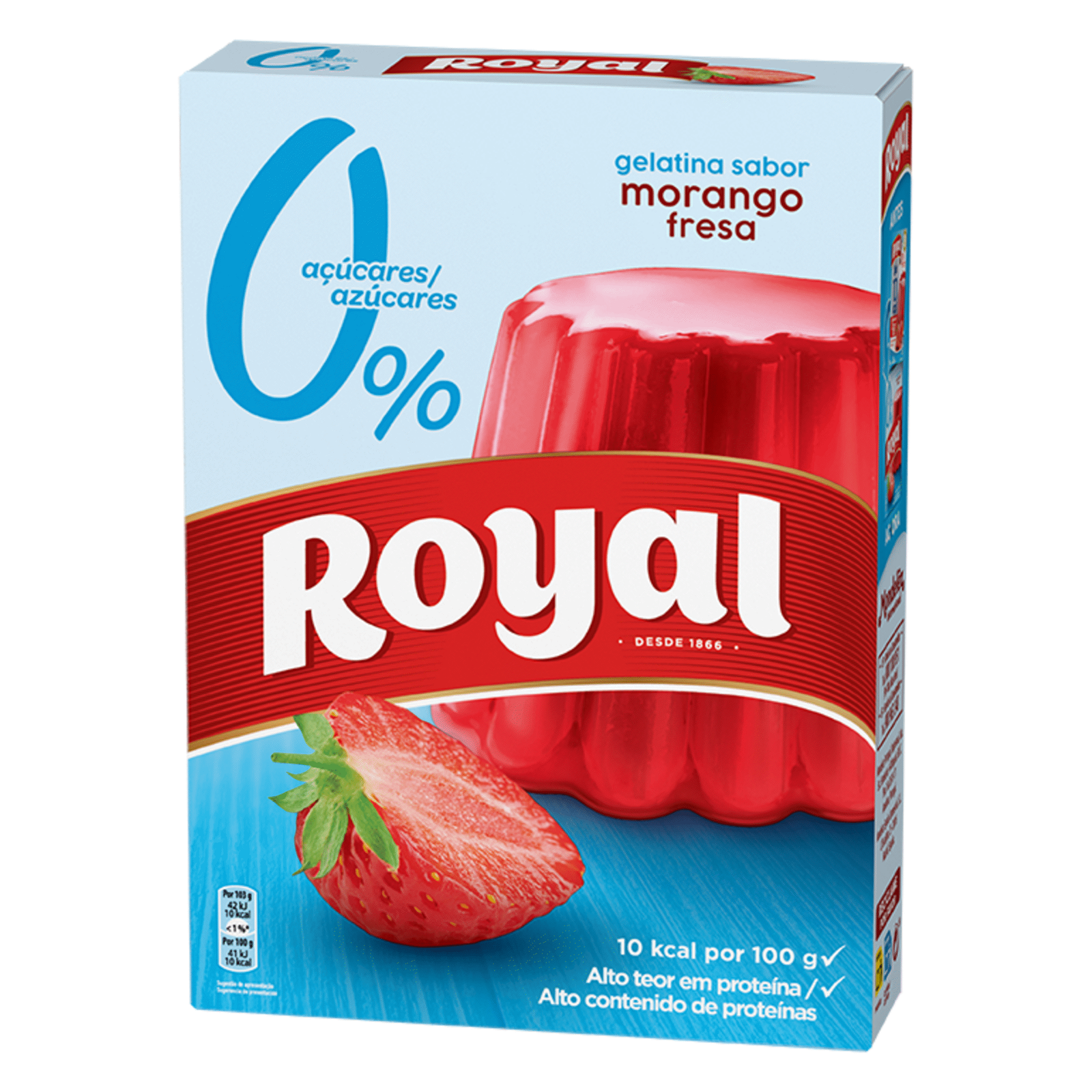 GELATINA ROYAL MORANGO 2X12G / GELATINA FRAGOLA ROYAL 2X12G