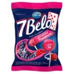 PIRULITO 7 BELO FRAMBOESA 500G / LECCA LECCA AL LAMPONE 7 BELO 500G - TMJ Brasil Import