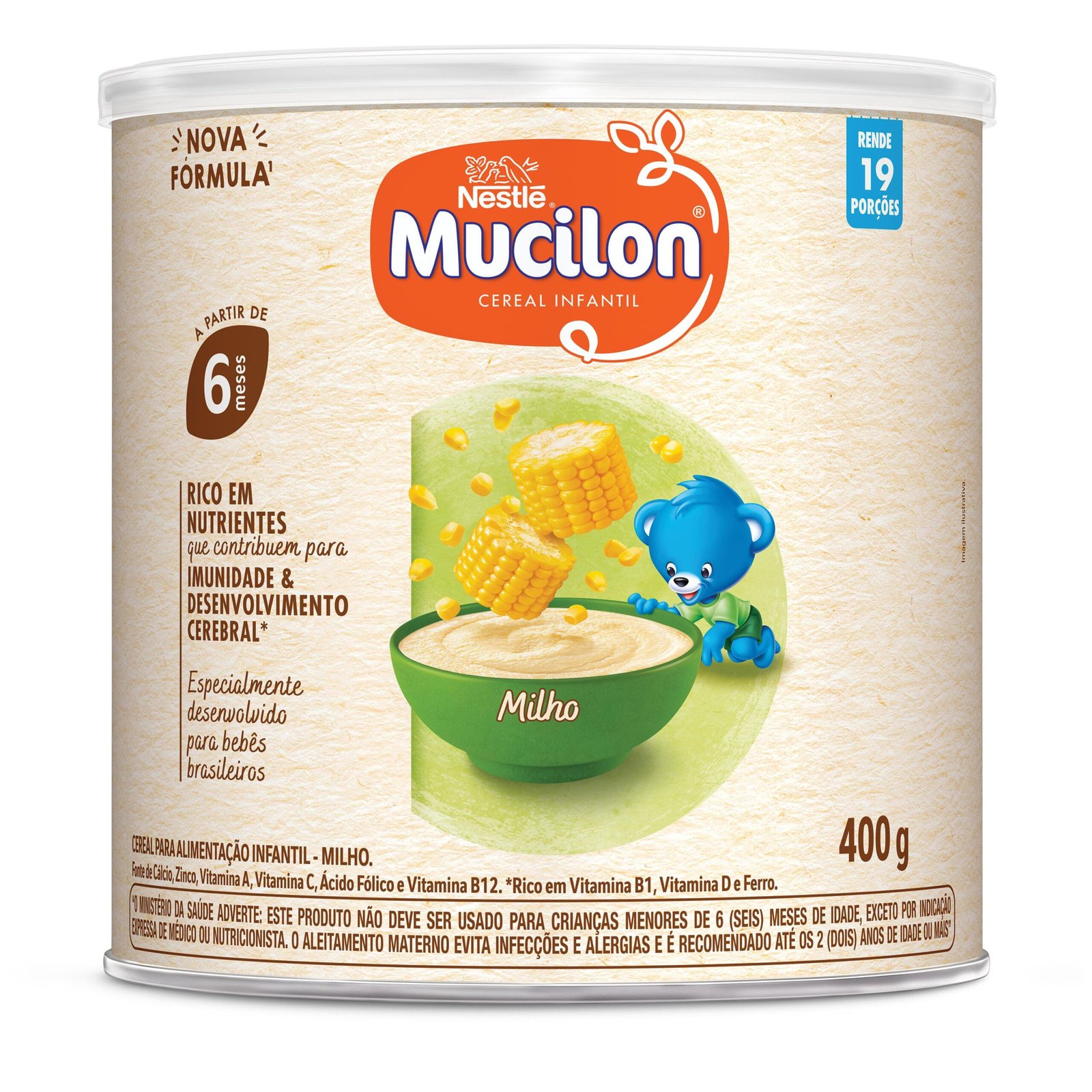 MUCILON MILHO NESTLE 400G / MUCILON MAIS NESTLE 400G