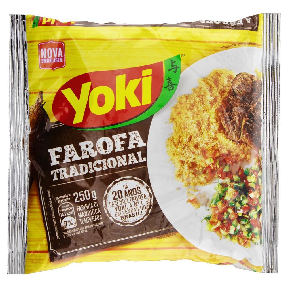 FAROFA TRADICIONAL YOKI 250G / FAROFA TRADIZIONALE YOKI 250G