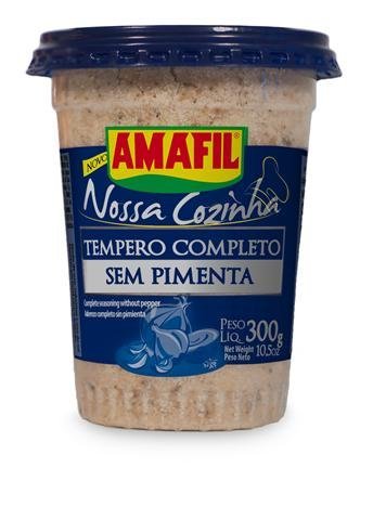 TEMEPERO COMPLETO SEM PIMENTA AMAFIL 300G / CONDIMENTO COMPLETO SENZA PEPPE AMAFIL 300G