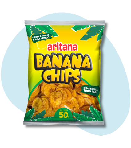 BANANA CHIPS ARITANA 50G / CHIPS DI BANANA ARITANA 50G