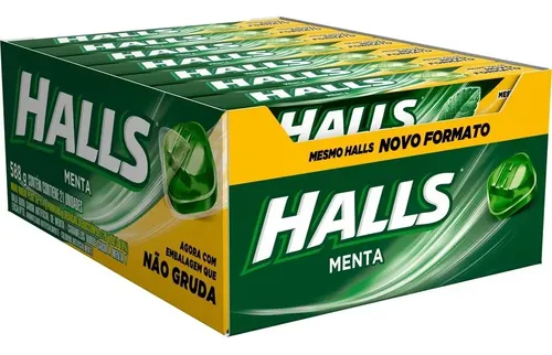 BALA HALLS MENTA 21X28G / CARAMELE ALLA MENTA HALLS 21X28G
