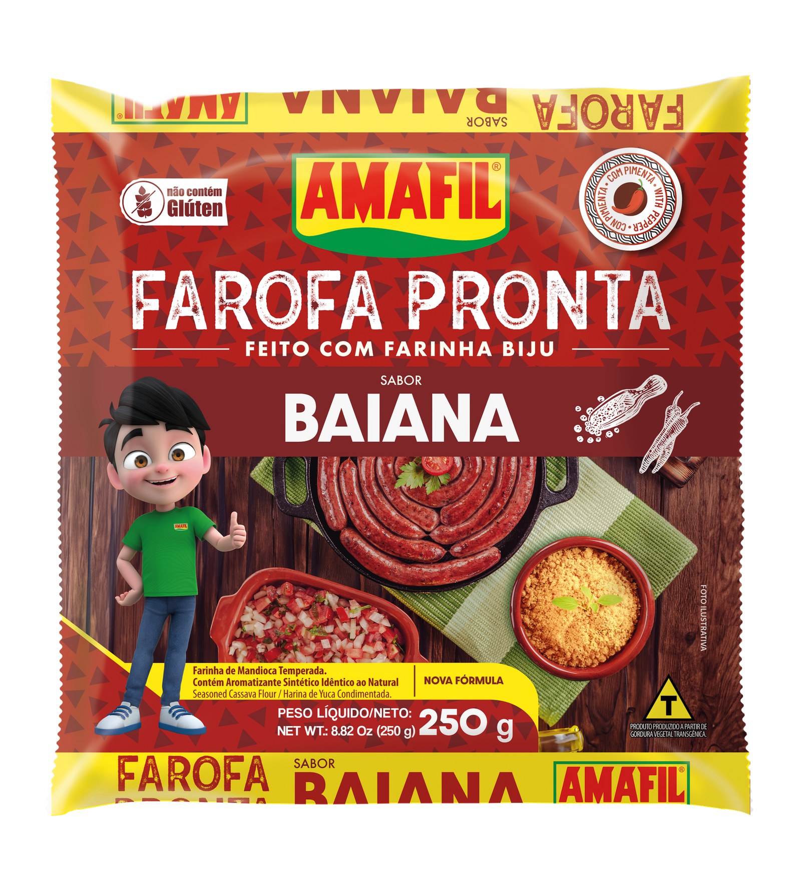 FAROFA PRONTA BAIANA AMAFIL 250G / FAROFA PRONTA BAIANA AMAFIL 250G
