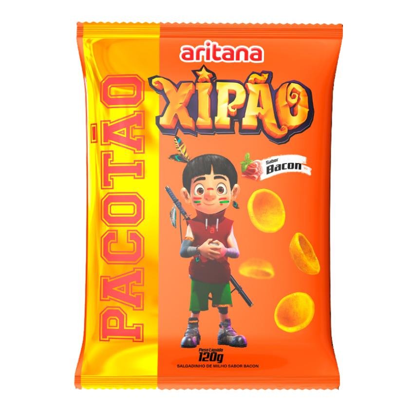 SALGADINHO XIPAO ARITANA BACON 120G / SALATINI XIPAO ARITANA BACON 120G