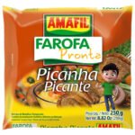 FAROFA PRONTA PICANHA PICANTE AMAFIL 250G / FAROFA CODONE PICANTE AMAFIL 250G - TMJ Brasil Import