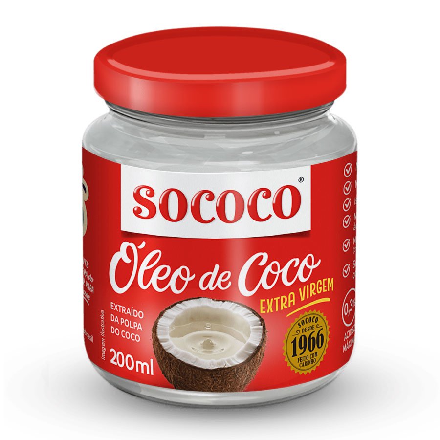 OLEO DE COCO SOCOCO 200G / OLIO DI COCCO SOCOCO 200G