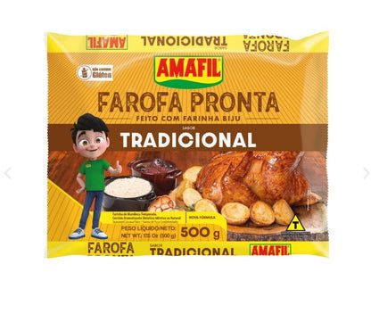 FAROFA PRONTA TRADICIONAL AMAFIL 500G / FAROFA TRADIZIONALE AMAFIL 500G