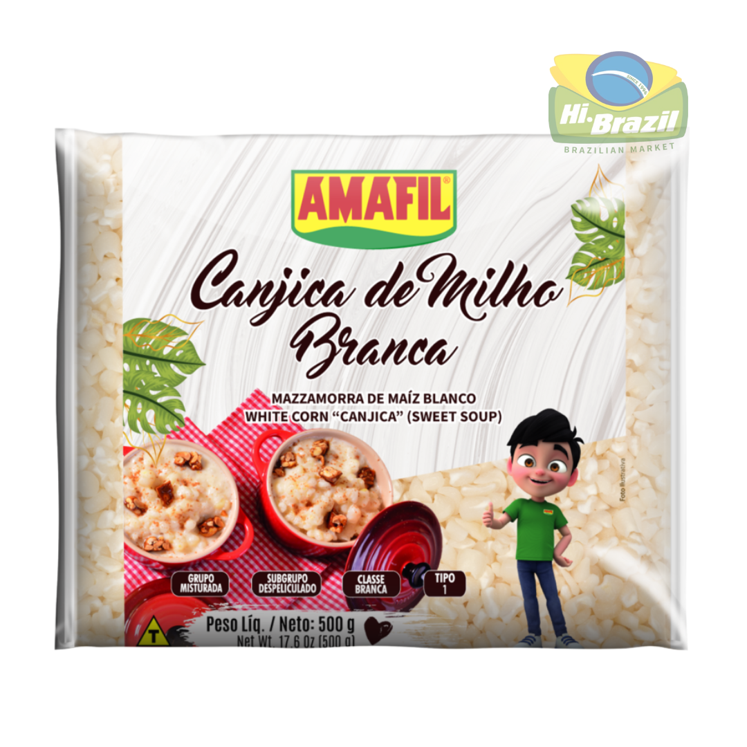CANJICA BRANCA AMAFIL 500G / CANJICA BIANCA AMAFIL 500G