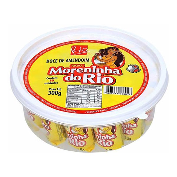 PAÇOCA ROLHA EMBRULHADA MORENINHA DO RIO 300G / DOLCETO DI ARACHIDI MORENINHA DO RIO 300G