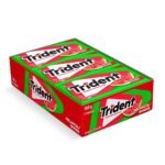 TRIDENT MELANCIA 21X8G / GOMMA DI MASTICARE TRIDENT ANGURIA 21X8G - TMJ Brasil Import